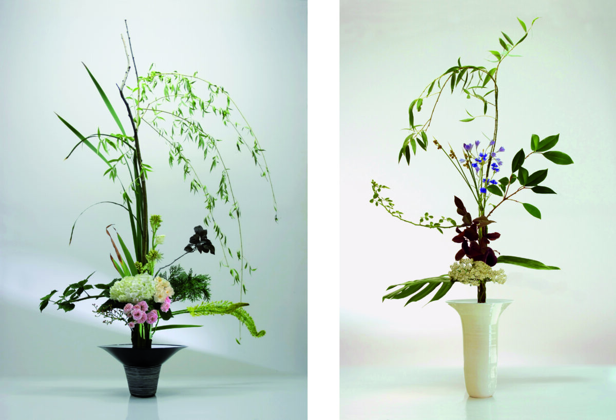 Contemporary Floral Art, plant, minimal plants design, Rikka style