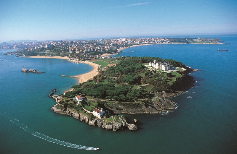 Santander Vista Aerea de la Peninsula de la Magdalena
